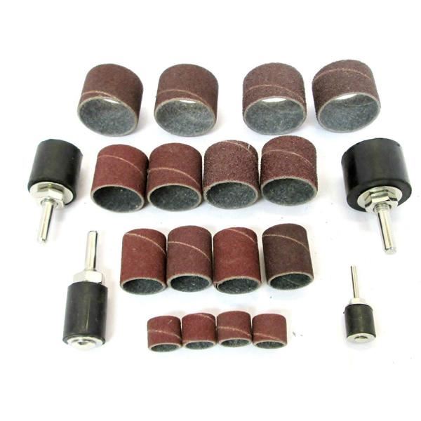 26PC DRUM SANDER SET 80 + 120 GRIT 13mm 50mm POWER DRILL SANDING