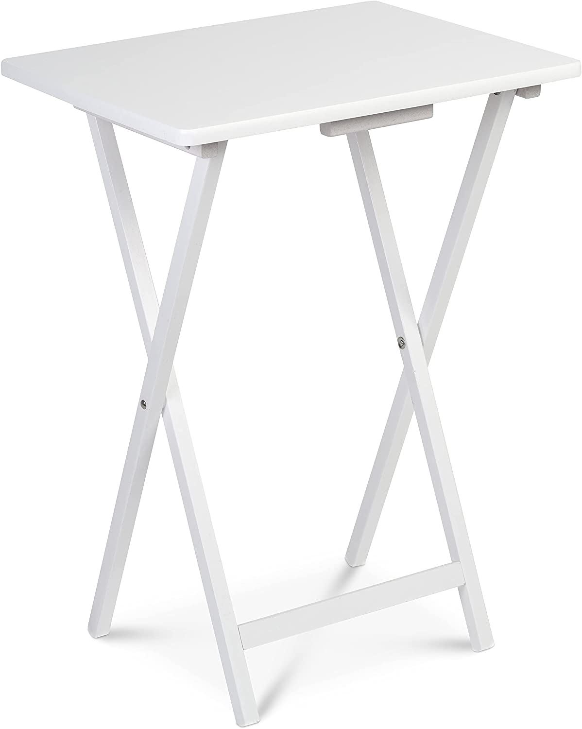 Folding Snack Table Wooden TV Side Laptop Coffee Tea Picnic New By Unibos - Picture 43 of 50