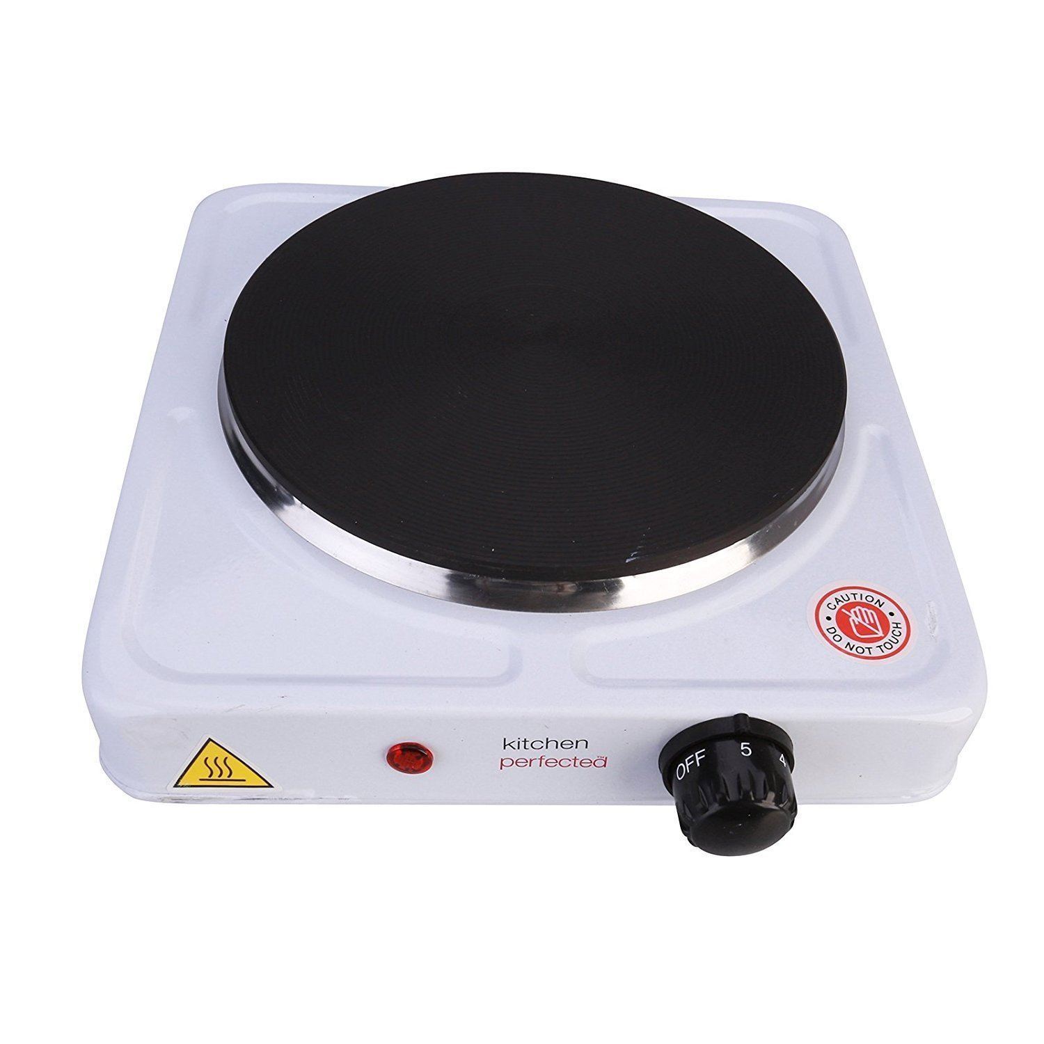 Single Hot Plate 1500W Electric Cast Iron Thermostat Corrosion Resistant Durable 5052337010967