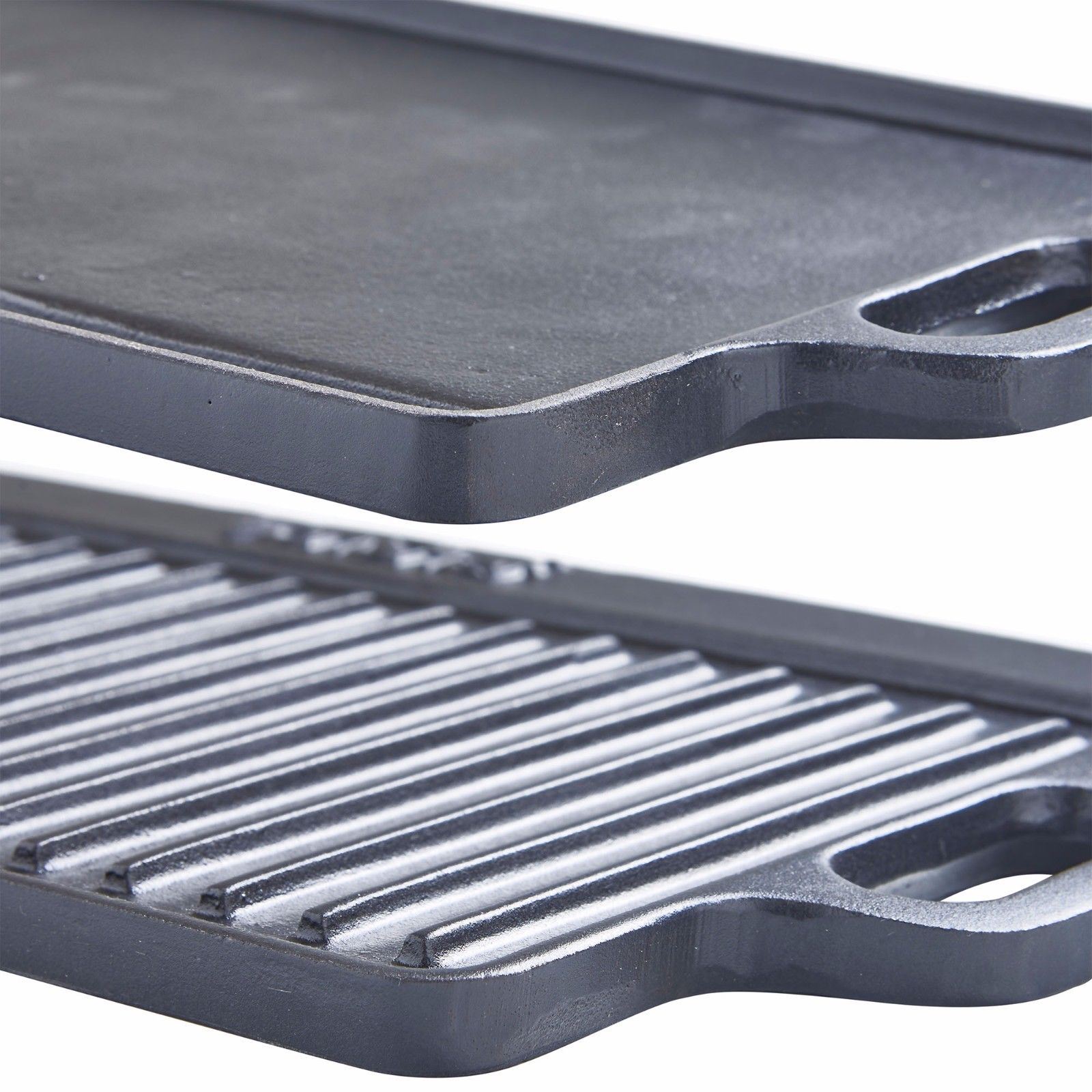 Large Cast Iron Reversible Non Stick Griddle Plate BBQ & Hob Grill Pan 5054667130001 eBay