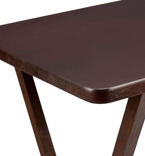 Folding Snack Table Wooden TV Side Laptop Coffee Tea Picnic New By Unibos - Picture 13 of 50