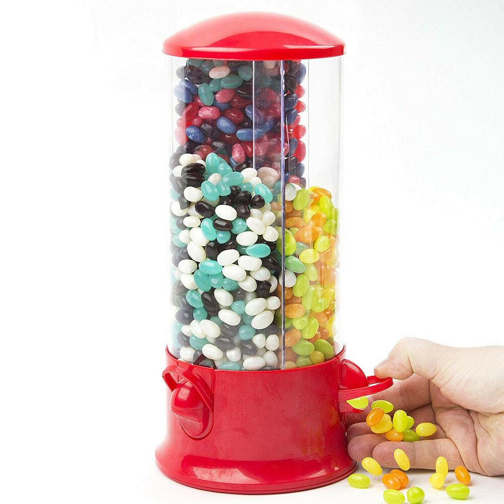 Triple Candy Machine Dispenser Sweets 3 Compartment Bubble Gum Snacks