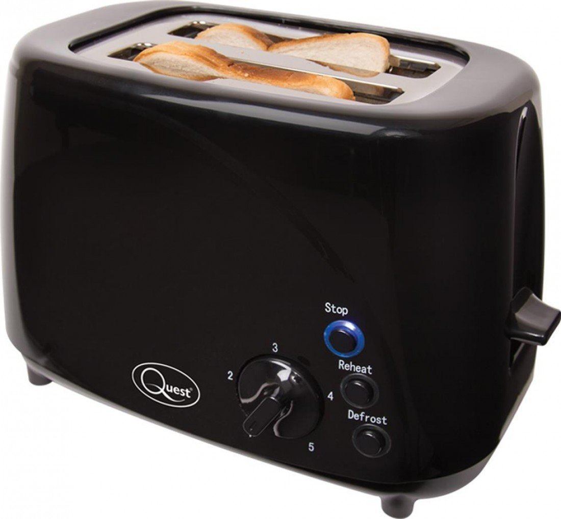 2 SLICE ELECTRIC BREAD TOASTER TWIN SLOT KITCHEN SLIDE OUT CRUMB TRAY eBay