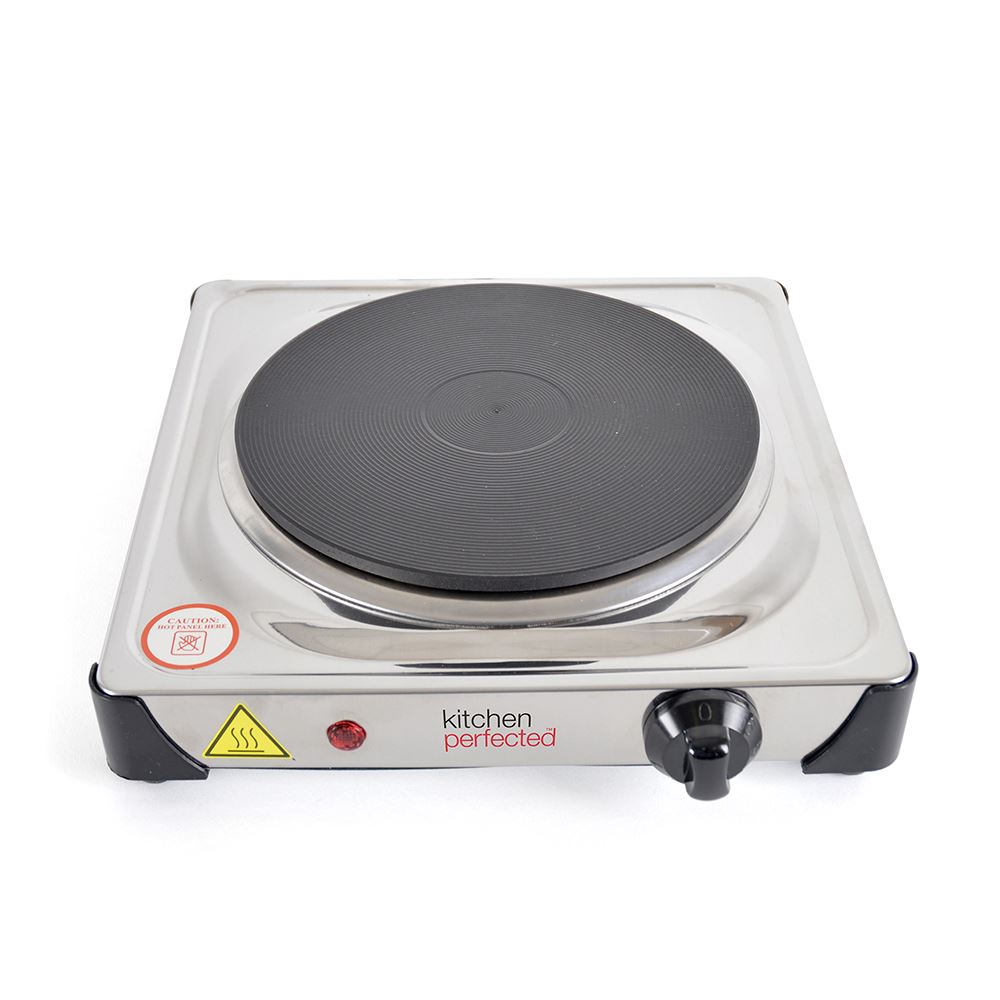 Hot Plate Single Cooker Hob 1500W Table Top Portable Stainless Steel