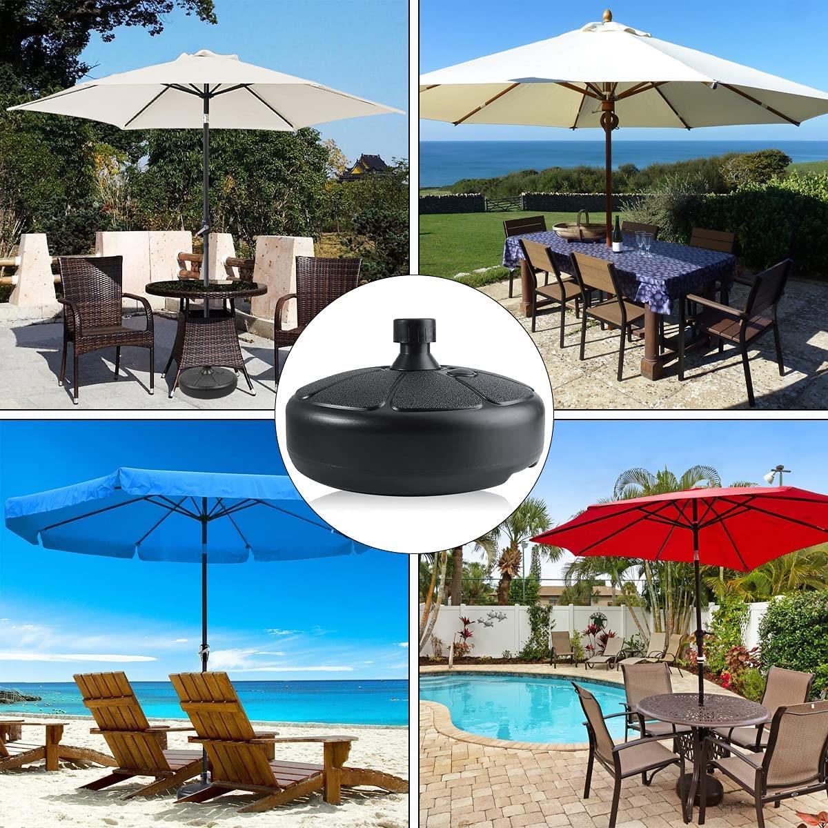 Umbrella Parasol Base Stand Water Sand Plastic Pole Sun Shade Garden Beach Patio - Picture 5 of 7