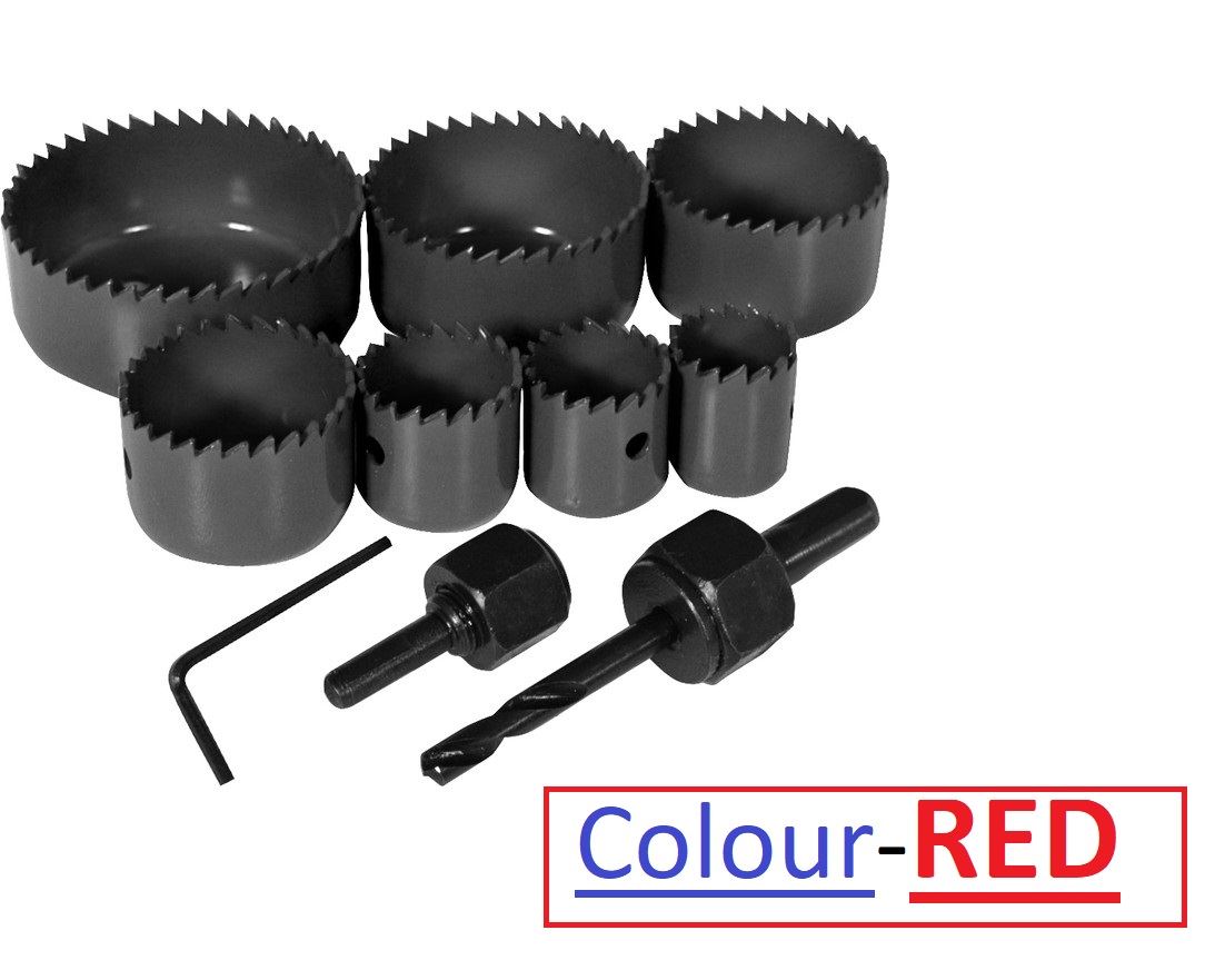 9pc Down Lights Hole Cutter Saw Holesaw Kit Set 5017403022183 eBay