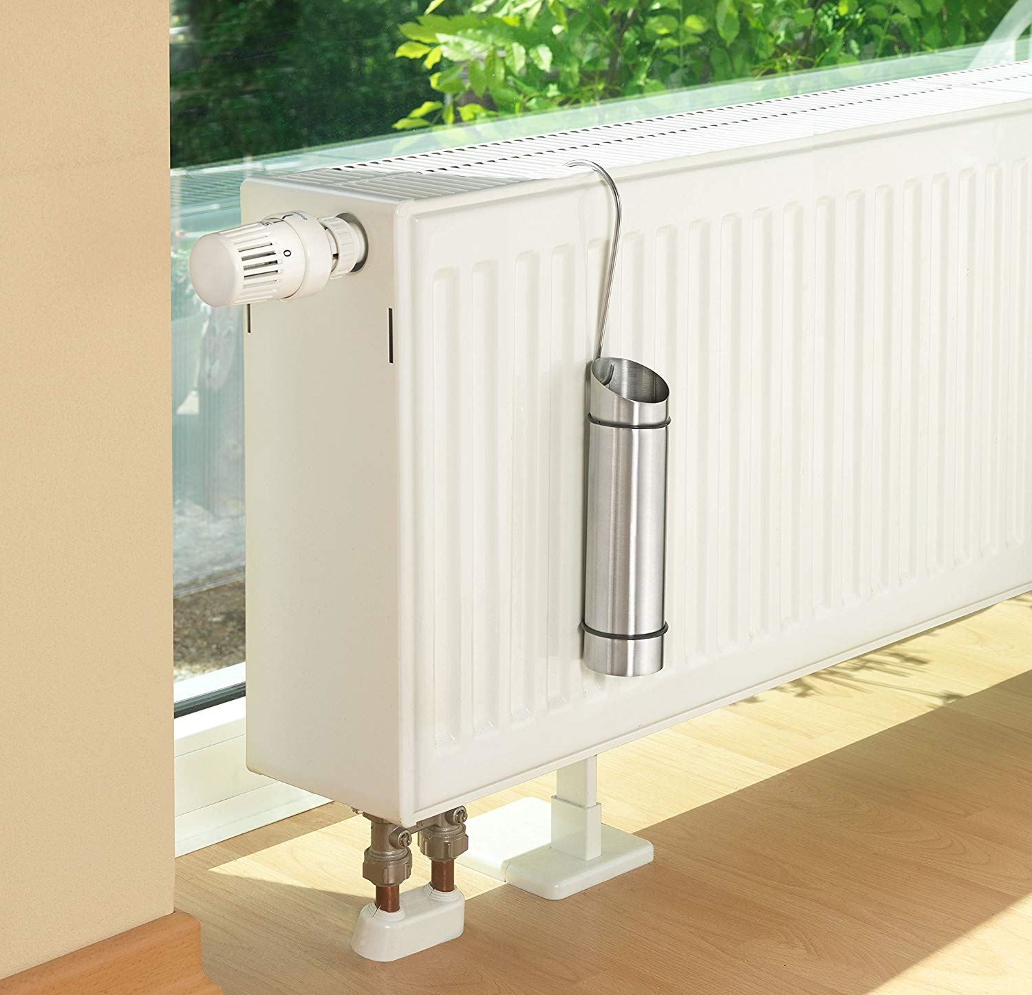 2x Stainless Steel Radiator Hanging Humidifier Dry Air Moisture
