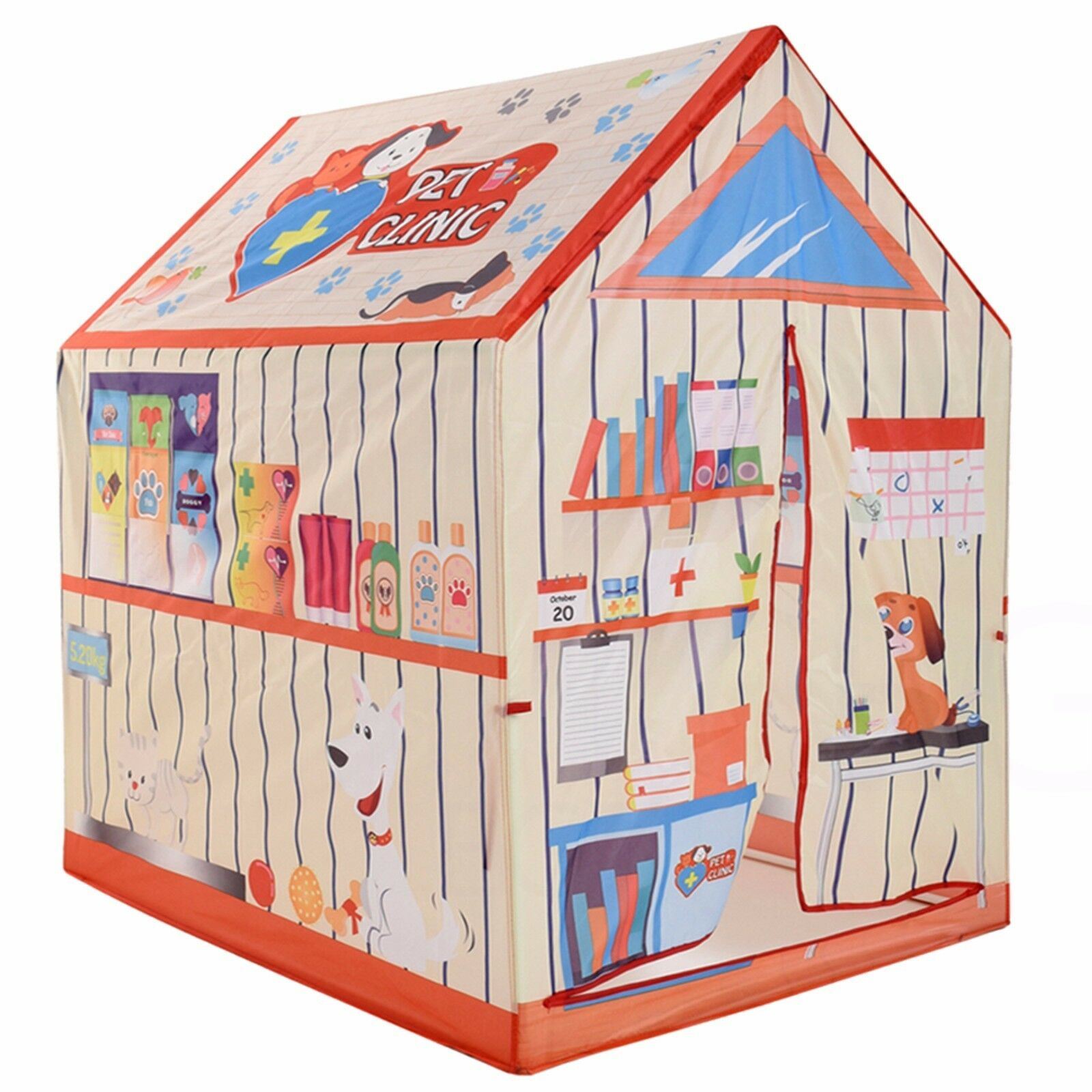 Childrens Designed Play Tent Indoor Outdoor Fun Playhouse Girls Boys Role Play - Picture 5 of 7