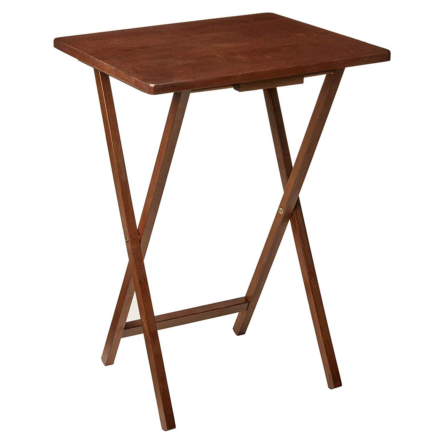 Folding Snack Table Wooden TV Side Laptop Coffee Tea Picnic New By Unibos - Picture 30 of 50