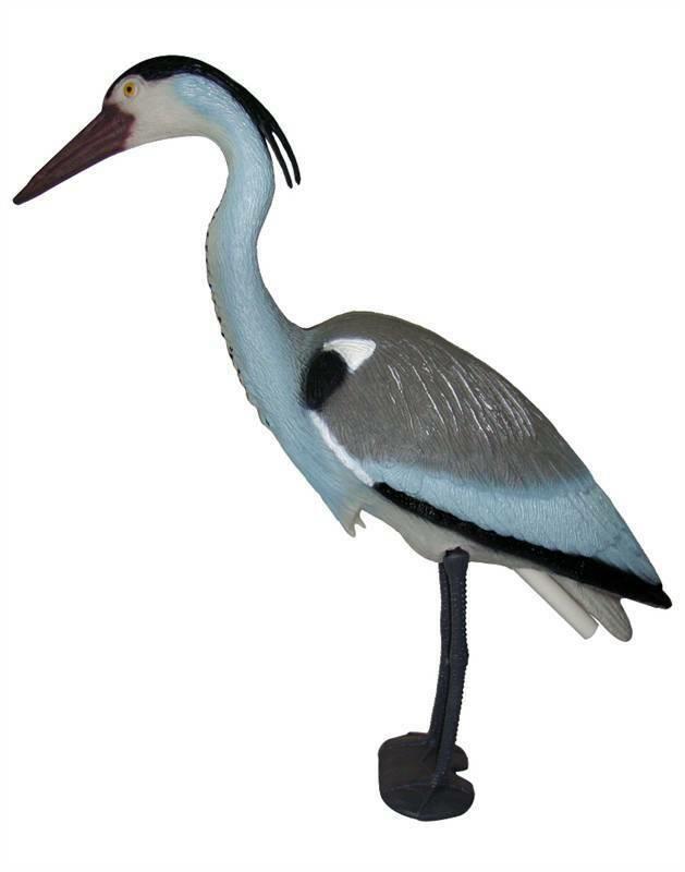 POND GARDEN DECOY PLASTIC HERON PEST DETERRENT LARGE BIRD SCARER eBay
