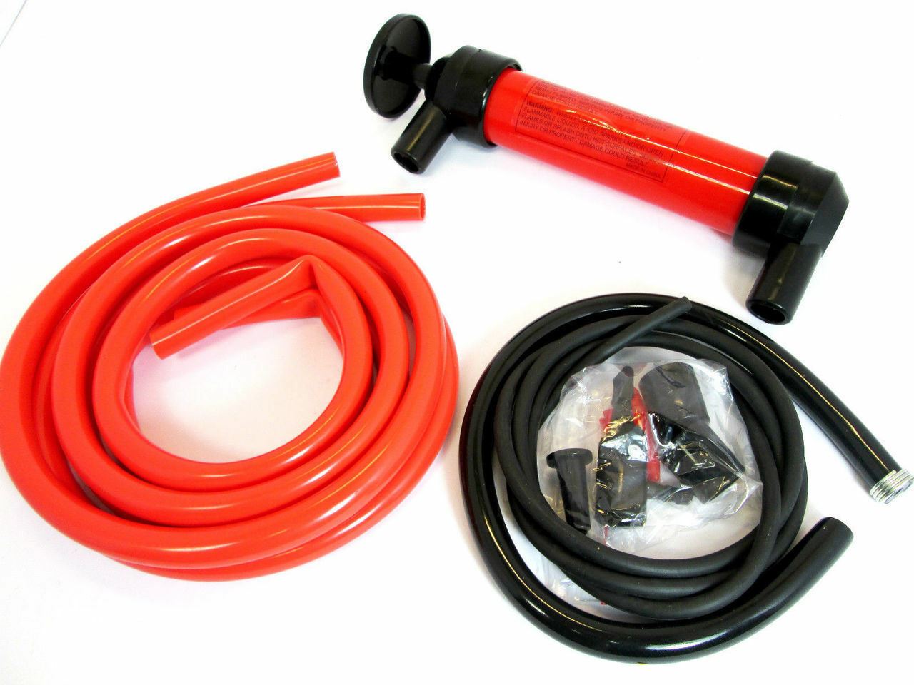 Powerful Hand Siphon Pump Fuel Petrol Oil Diesel Water Syphon Lubricant Transfer 5055143919196