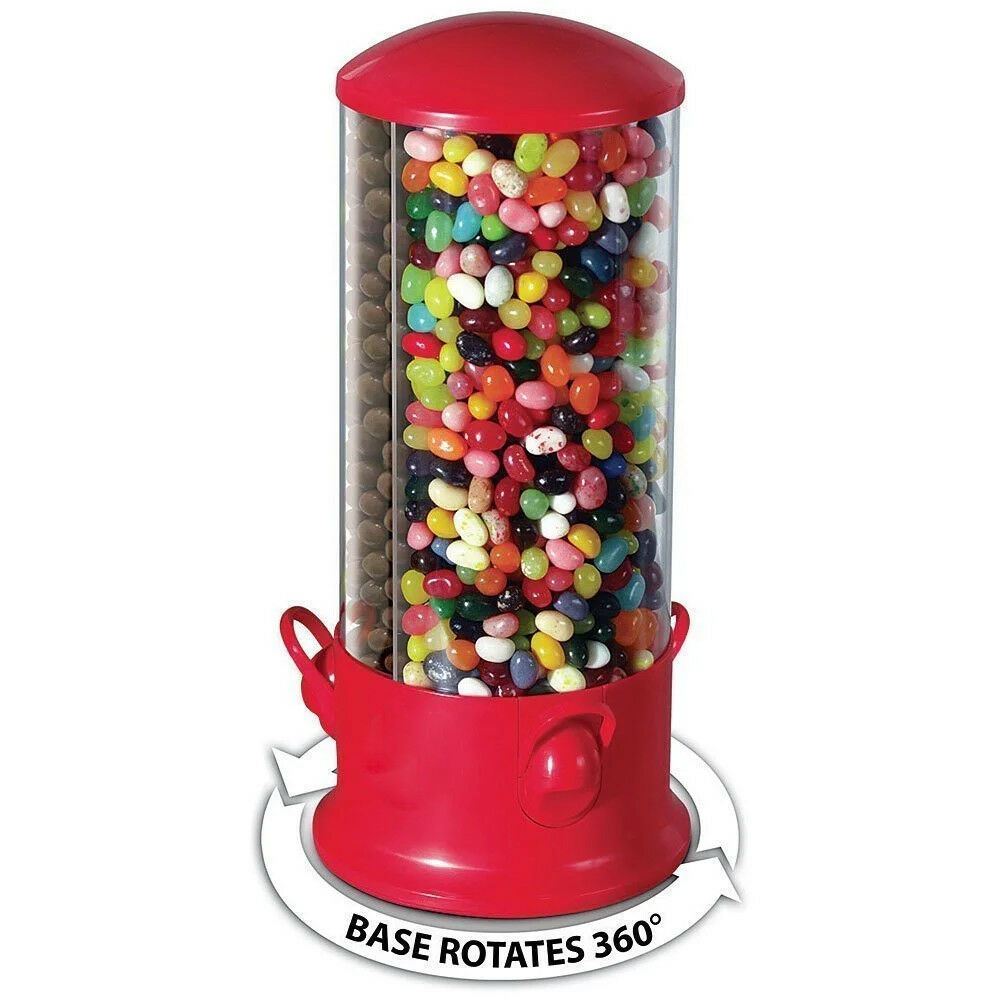 Triple Candy Machine Dispenser Sweets 3 Compartment Bubble Gum Snacks Storage eBay