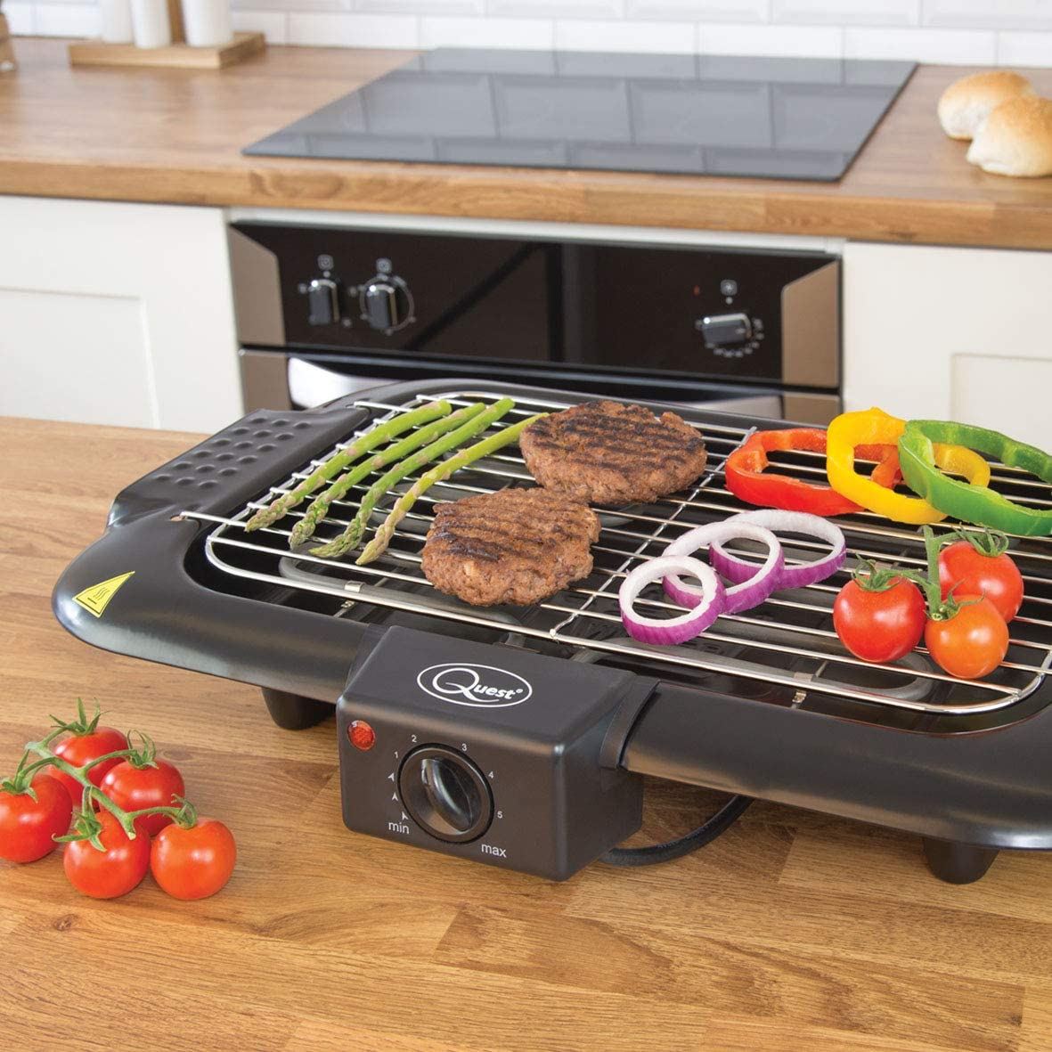 Electric Smokeless Portable BBQ Indoor Barbecue Grill Water Filled Drip