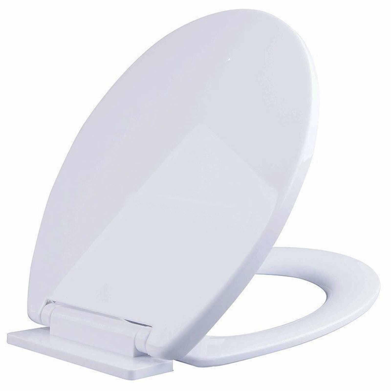 Coloured Toilet Seat Easy Clean Oval Shape Durable Plastic Bathroom WC