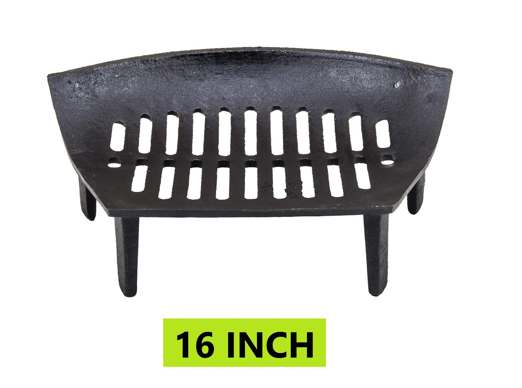 16" 18" Fire Grate Cast Iron Black Fireplace Log Coal Open Fire Accessory - Picture 2 of 13