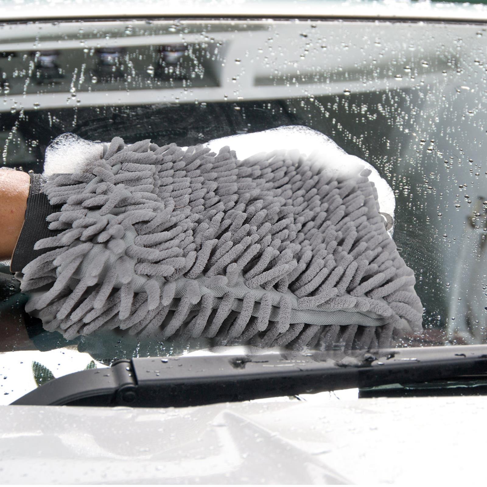 2-Pack Roadster Microfiber Noodle Wash Mitt – Ultra Soft, Thick, Great For Scrubbing