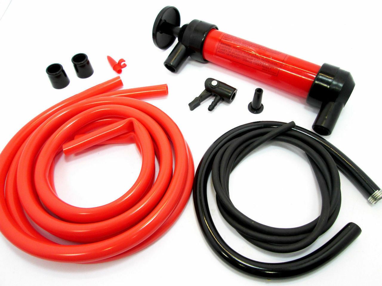 Powerful Hand Siphon Pump Fuel Petrol Oil Diesel Water Syphon Lubricant