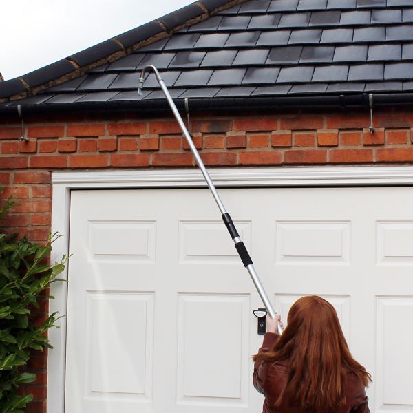 telescopic pole for gutter cleaning