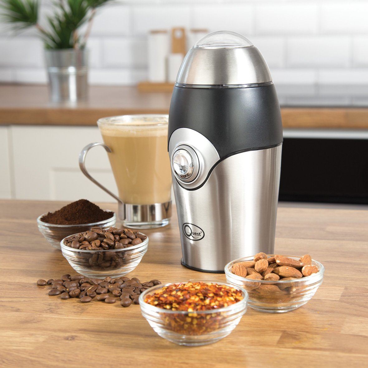 Electric Spice Coffee Nut Seed Herb Grinder Crusher Mill Blender Steel