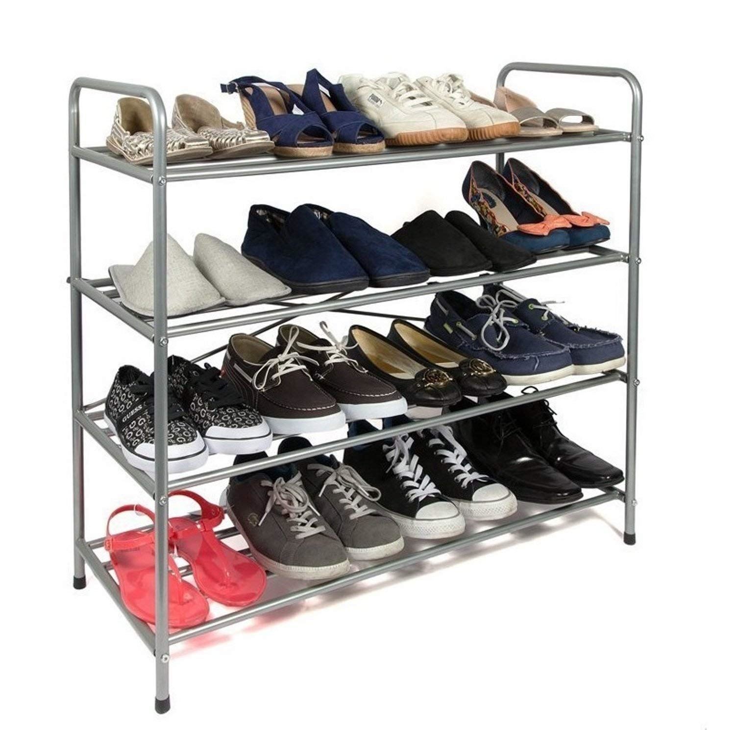 4 Tier Shoe Storage Rack, Fully Extendable Hallway, Entrance Shoe