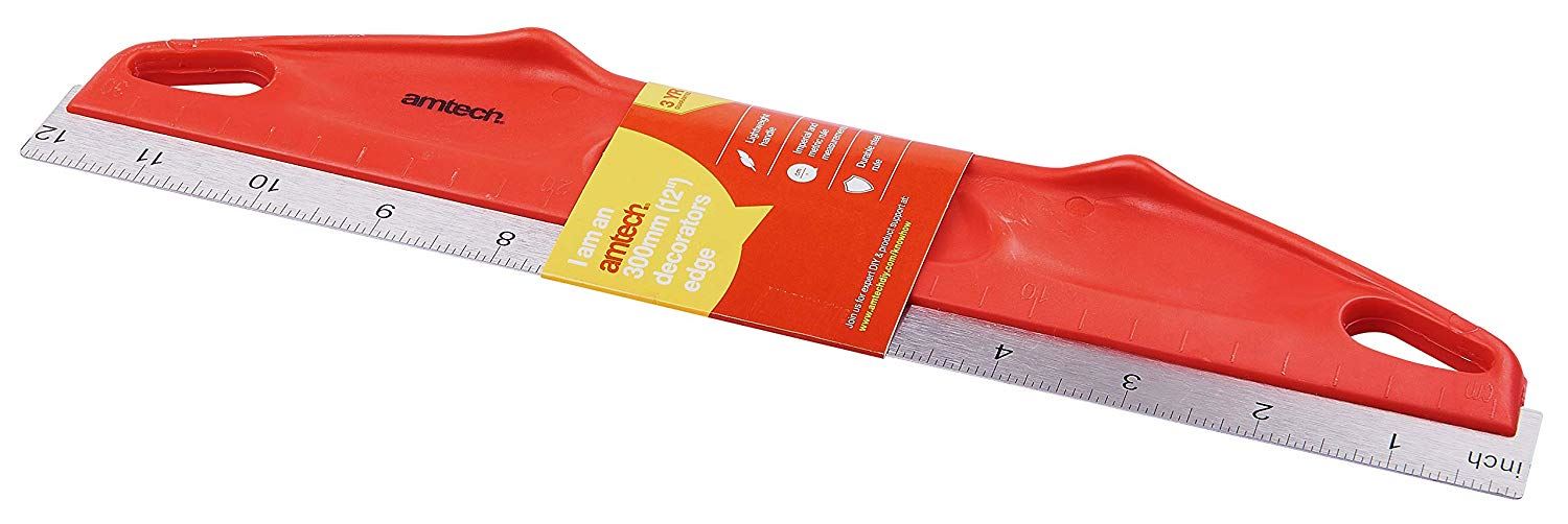 12/" Inch 30cm Decorators Straight Edge Ruler Metal Blade Wallpaper Painting Cake