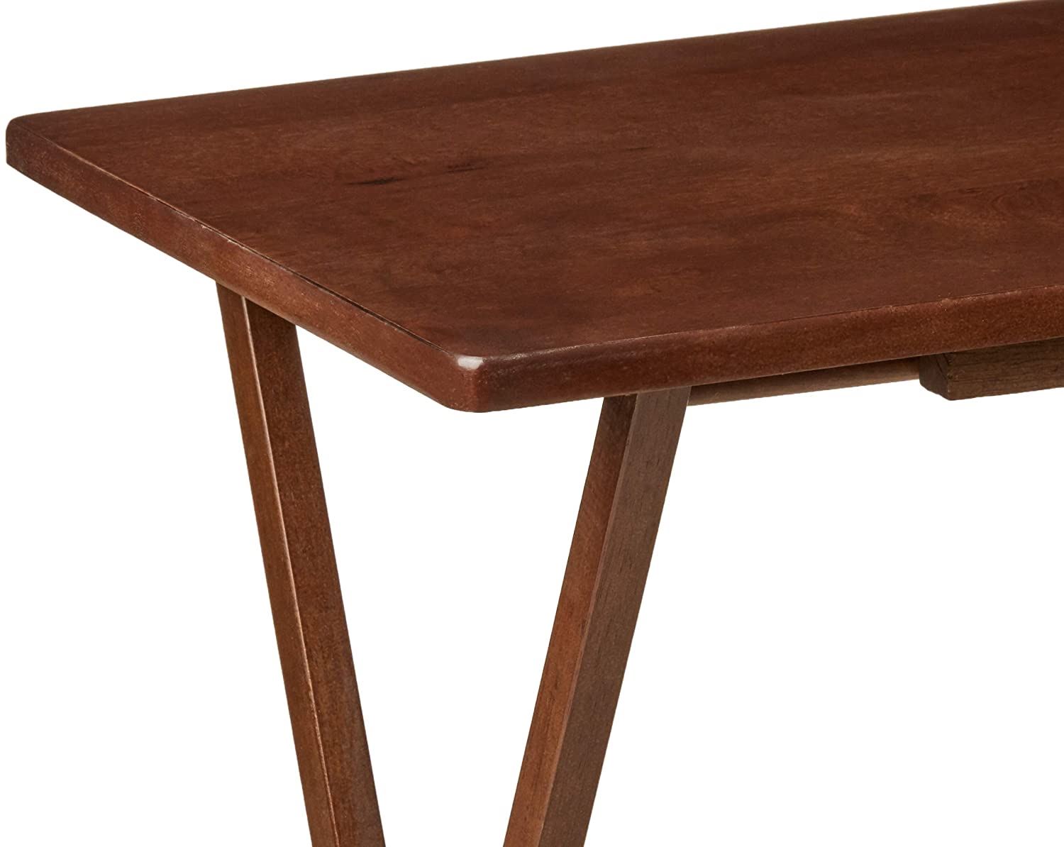 Folding Snack Table Wooden TV Side Laptop Coffee Tea Picnic New By Unibos - Picture 29 of 50