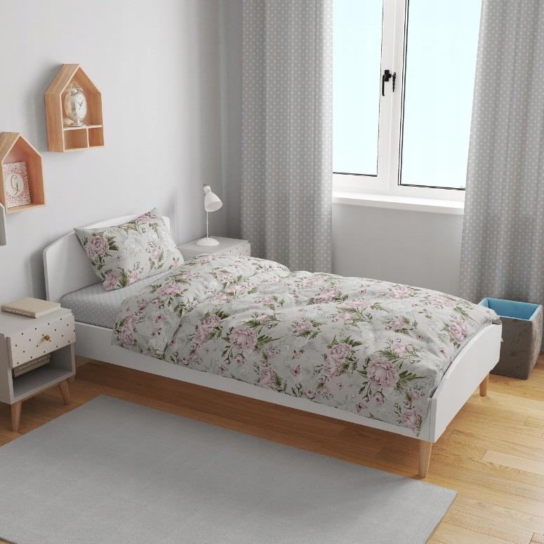 Set biancheria da letto 100% cotone biologico 200 x 140 cm copripiumone federa letto singolo - Foto 10 di 19