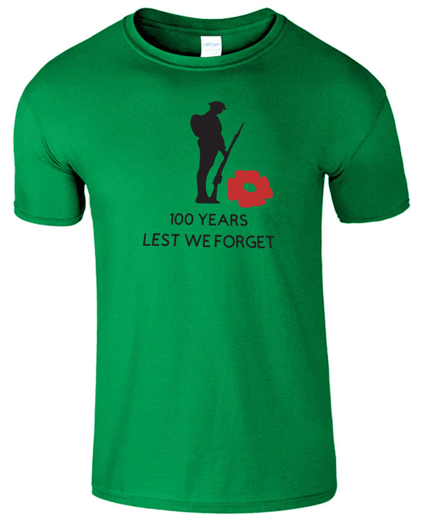 Soldiers Remembrance Day Mens T-Shirt Lest We Forget Womens Gift Top T Shirt