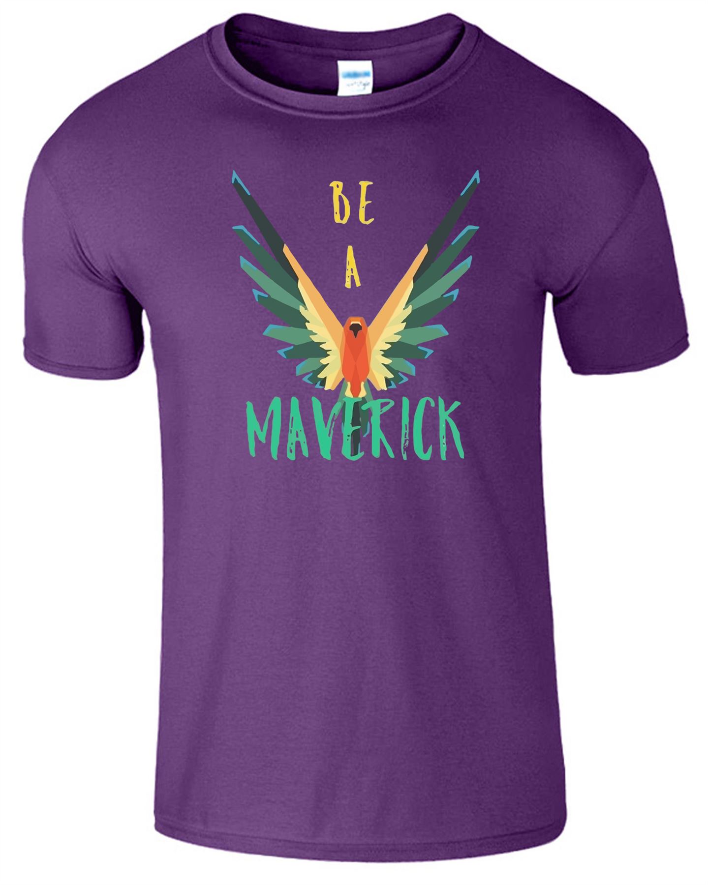 Be A Maverick Mens Tshirt Logan Paul Eagle Bird Savage Youtuber Top Tee T Shirt