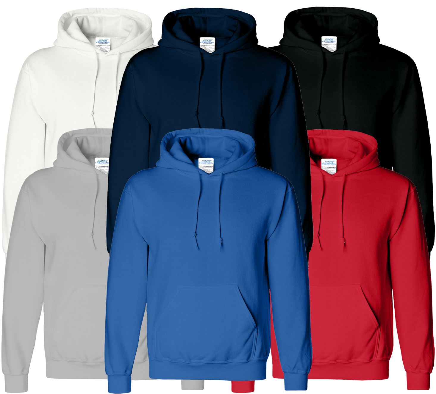 xxl Men/'s Hooded Sweatshirt Plain Hoodie Blank Pullover Hoody Green Black Sm