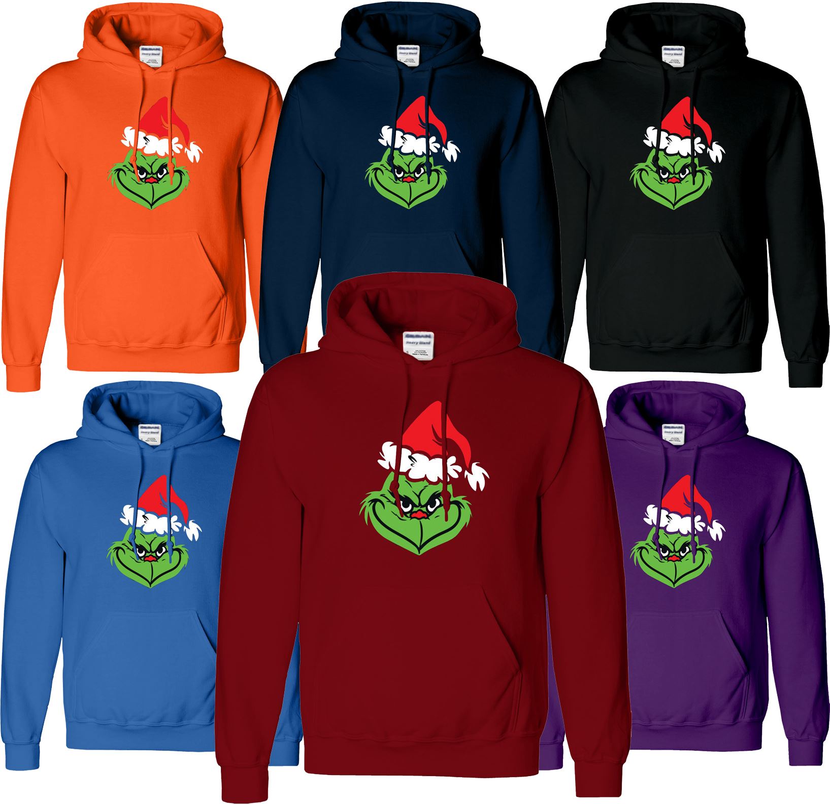Humbug Green Mens Hoodie Christmas Festive Gift Hooded Pullover Top Hoody