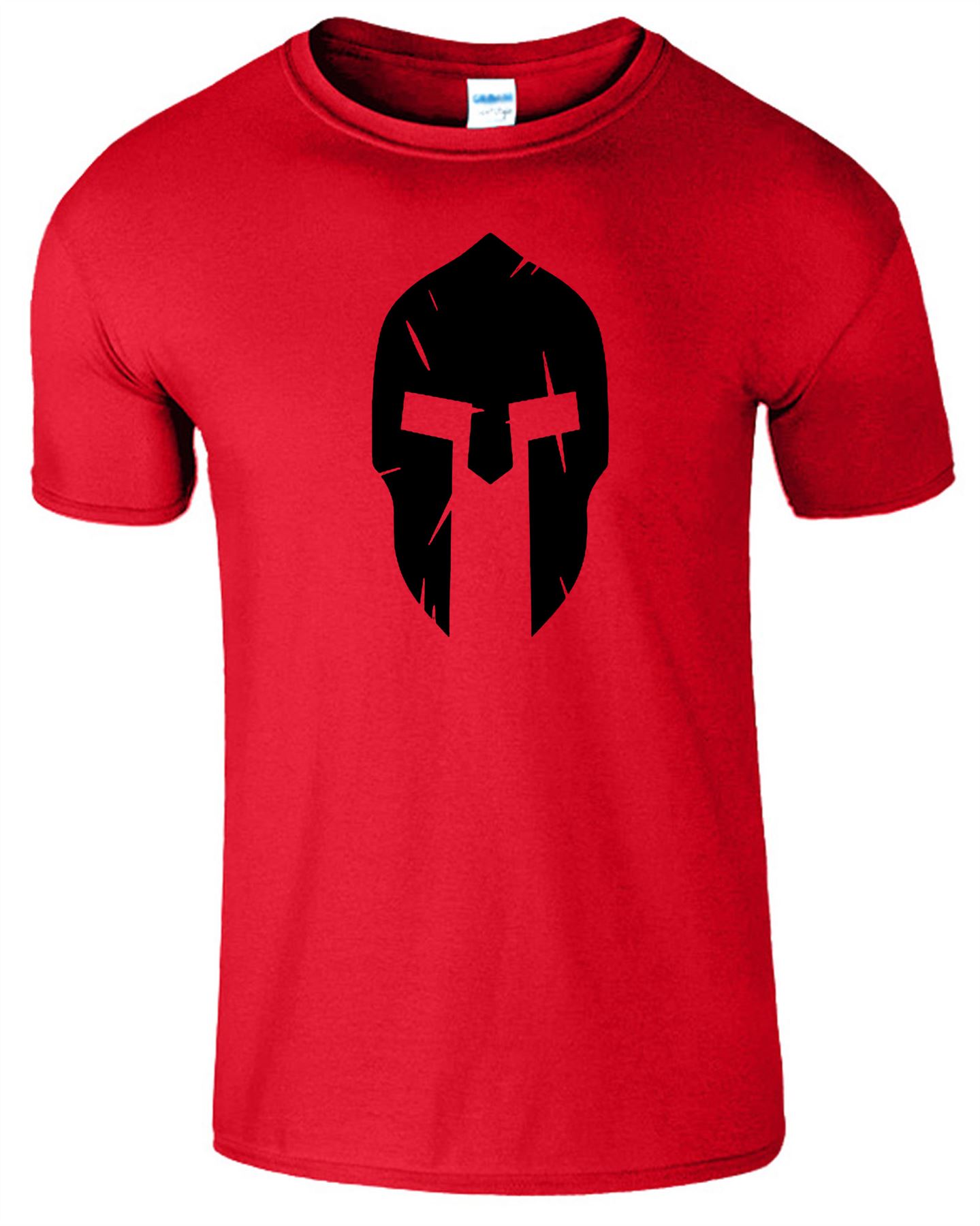 SPARTAN HELMET RACE MENS TRAINING WORKOUT BODYBUILDING TShirt MMA GYM
