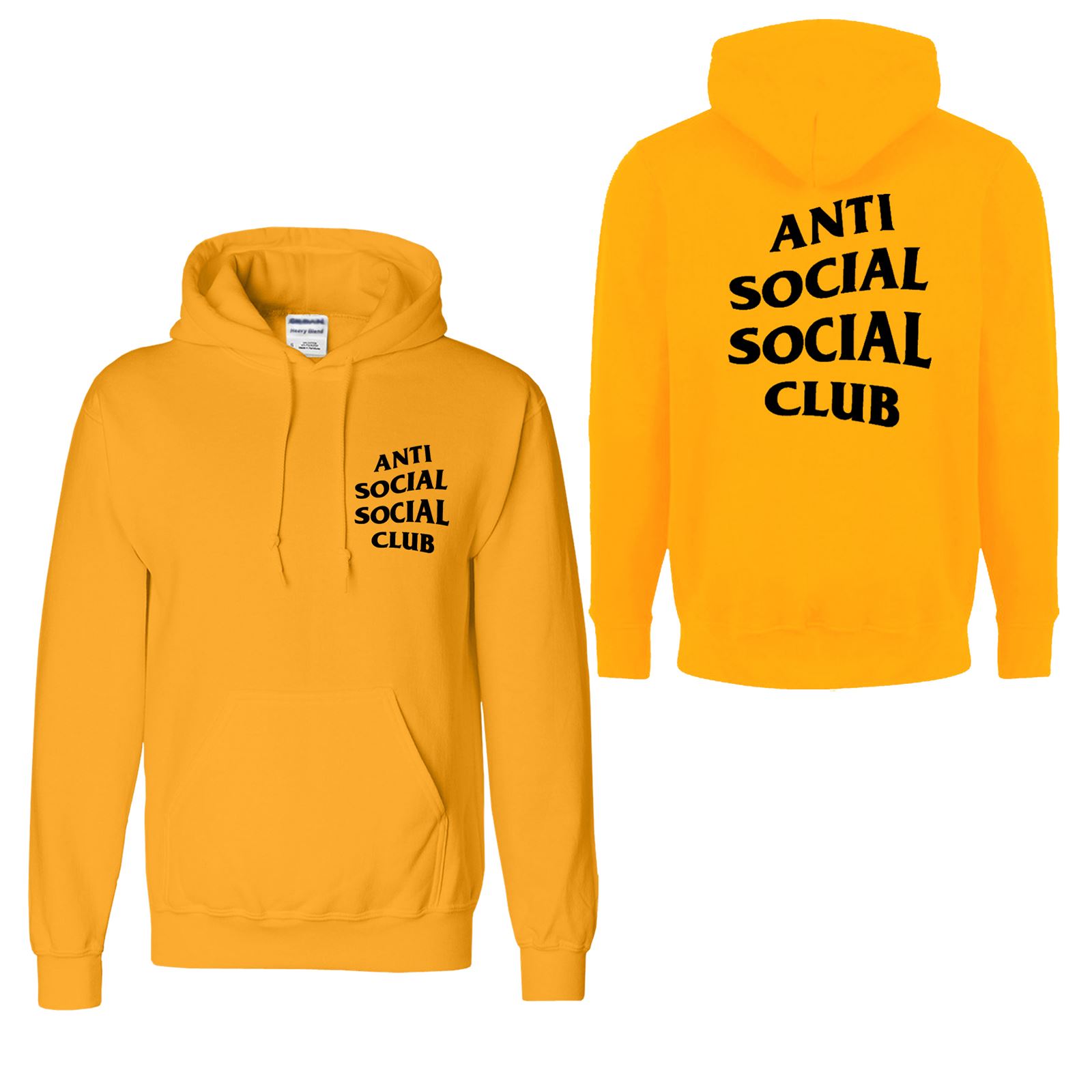 ANTI SOCIAL CLUB Logo Hoodie Mens Super Rare Sold Out EveryWhere Jumper Sweat