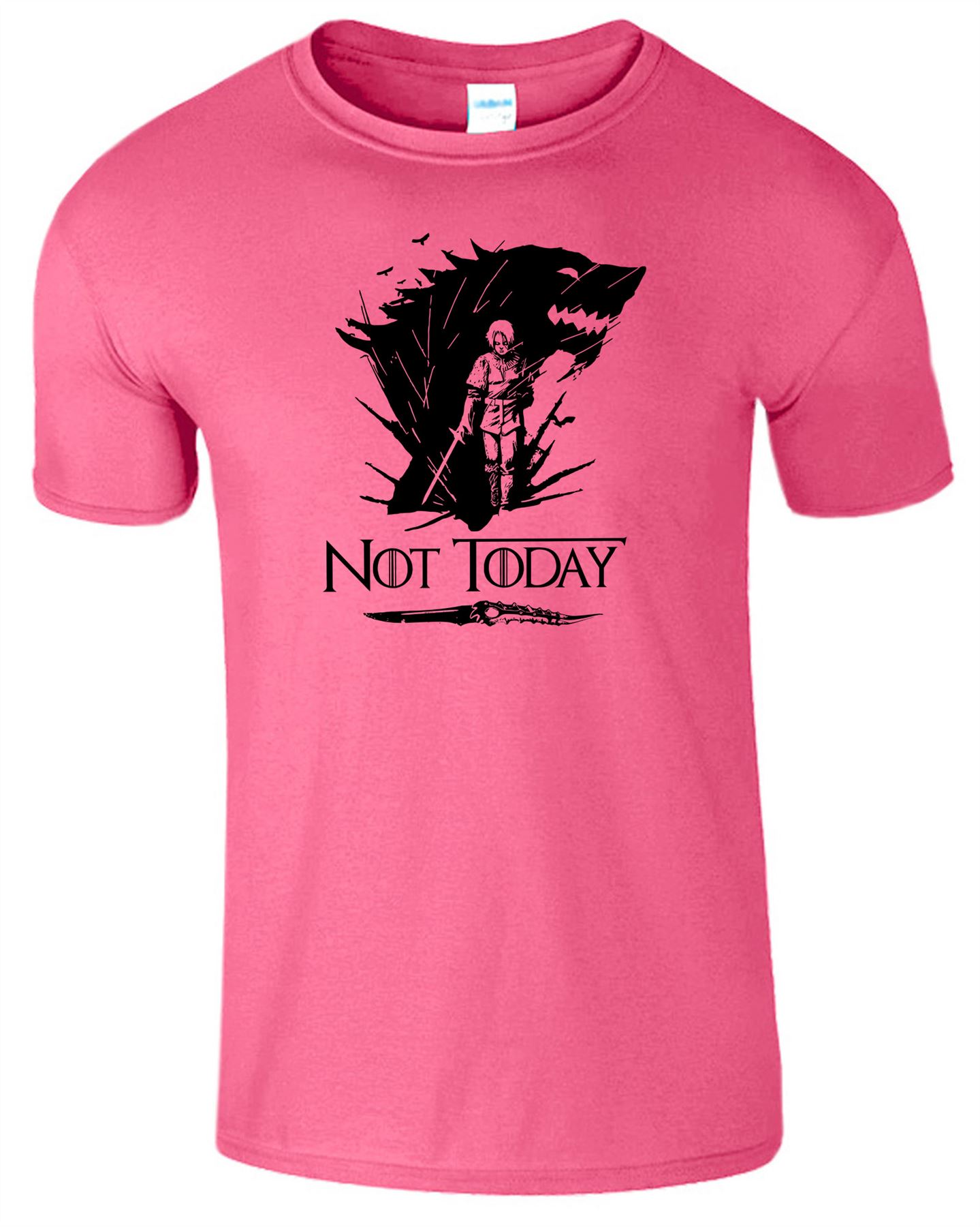 Arya Stark Not Today T-Shirt Mens Game Season Womens Shirt Adults Unisex Fit