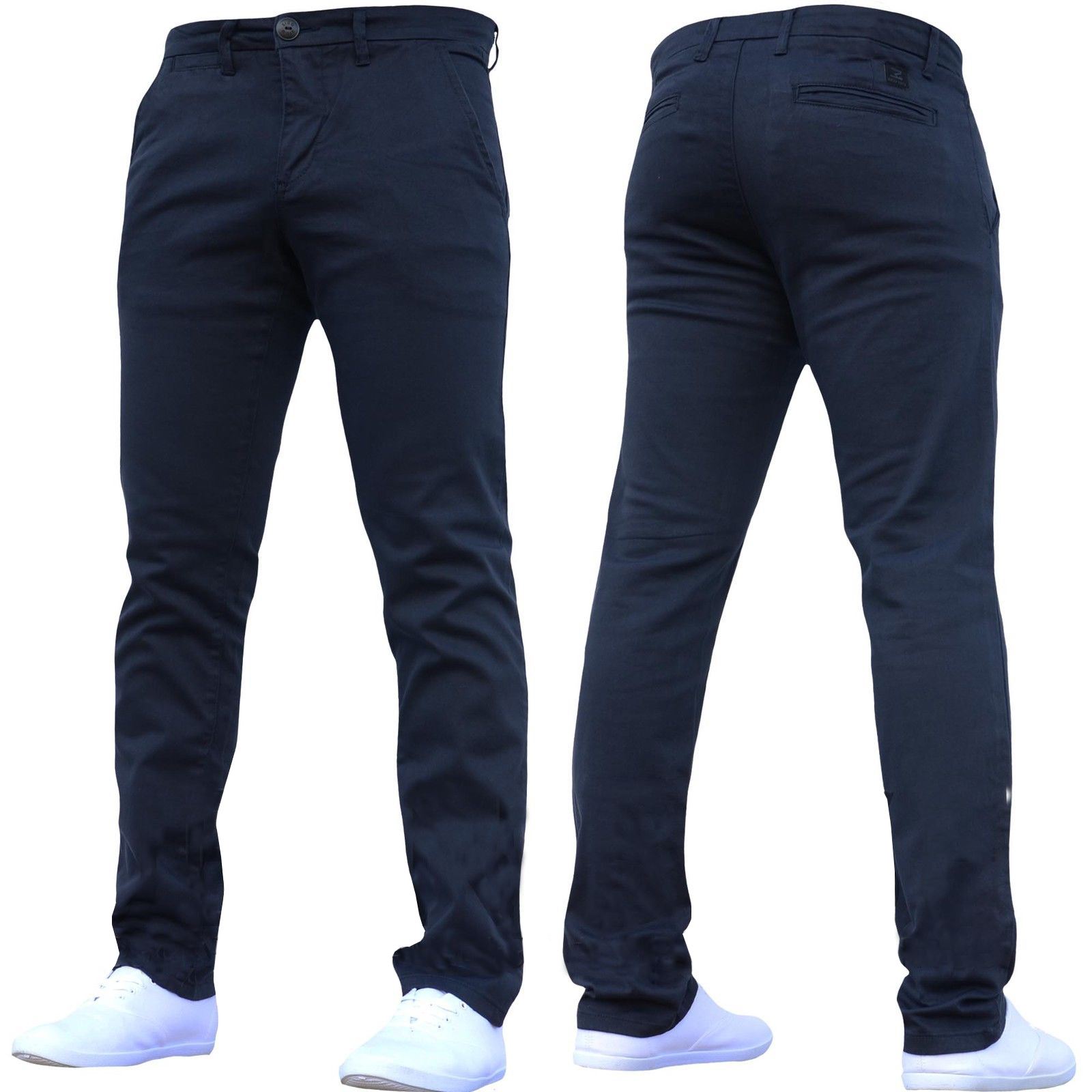 Mens Designer Trousers Chinos Stretch Slim Fit Skinny Jeans SNS Pants