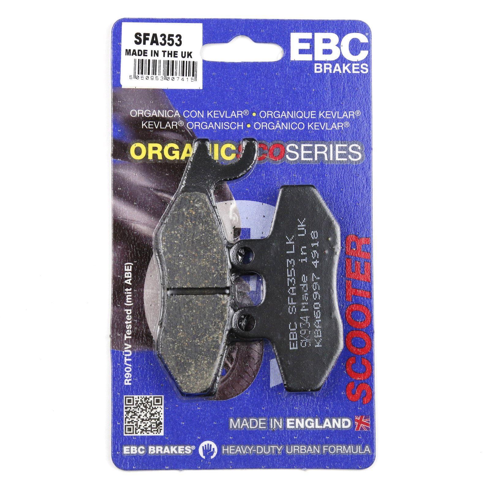 Piaggio X8 125 04 12 Organic Front Disc Brake Pad Sfa353 Auto Parts And Vehicles Scooter Parts Accessories