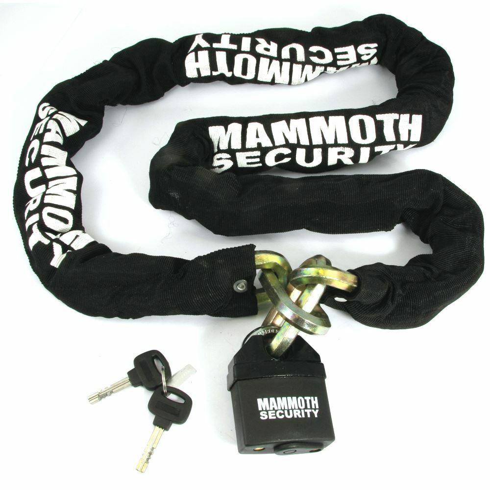 motorbike chain and lock