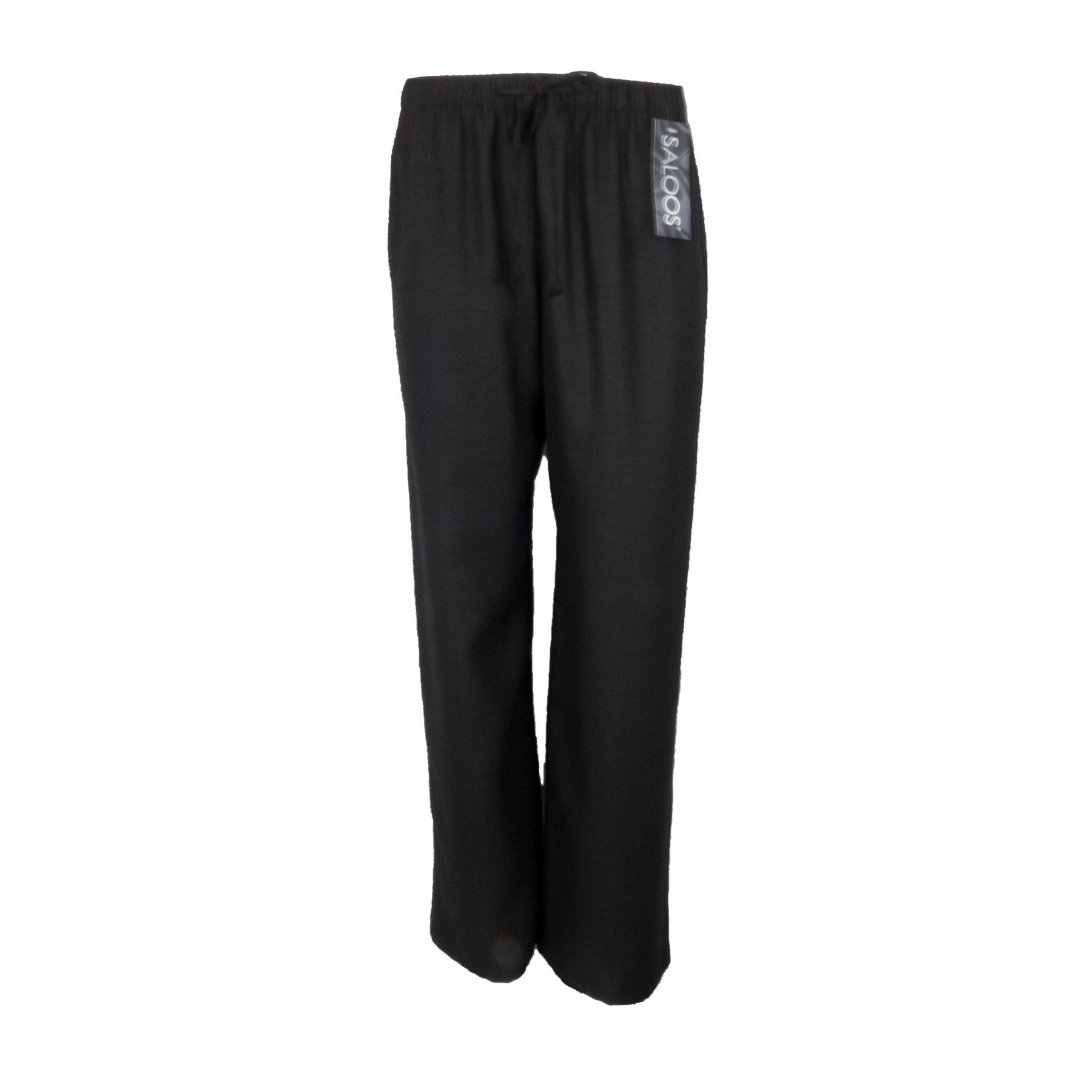 Saloos Linen Look Trouser Casual or Eveningwear Elasticated Waist