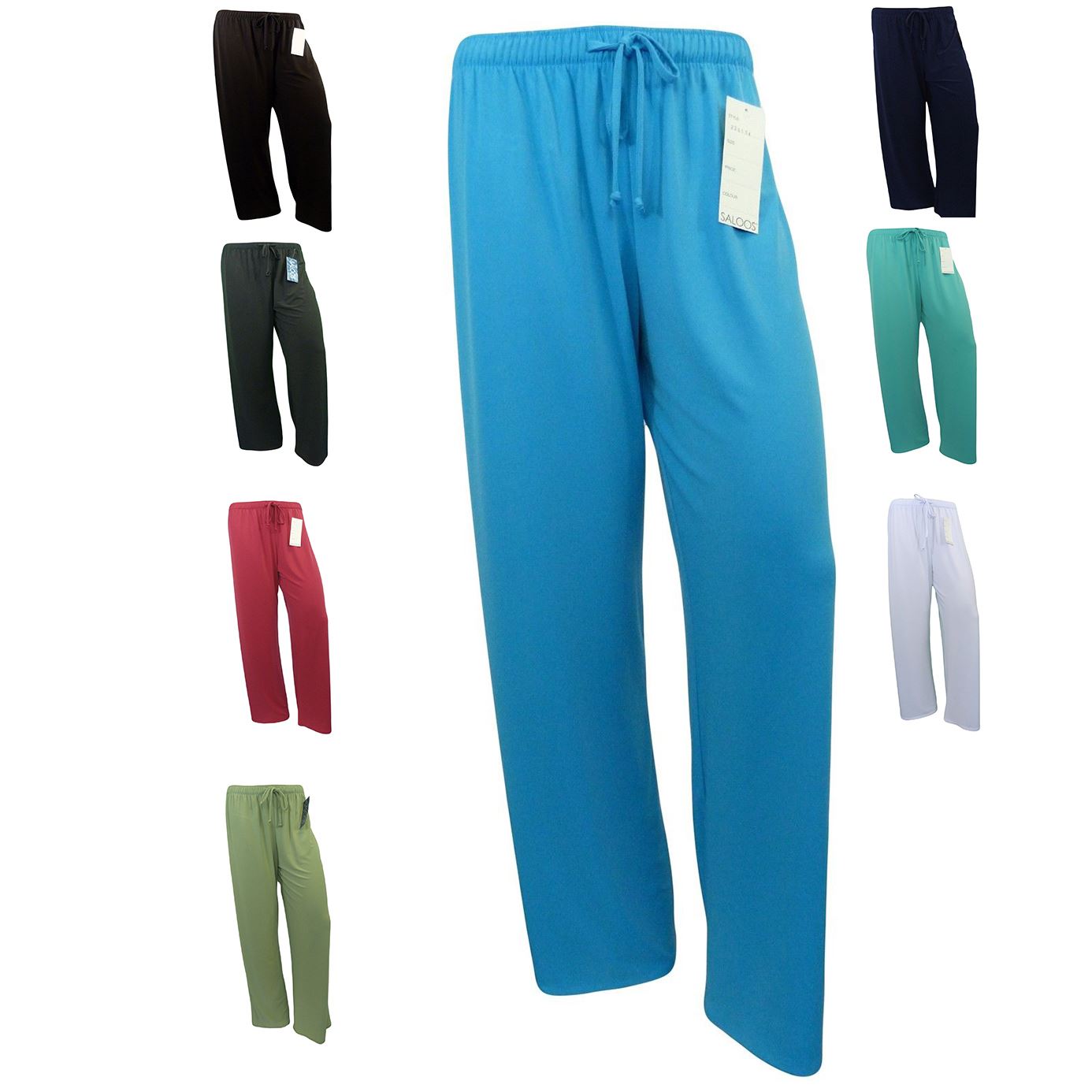 SALOOS NAVY STRETCHY TROUSERS BIG PLUS 