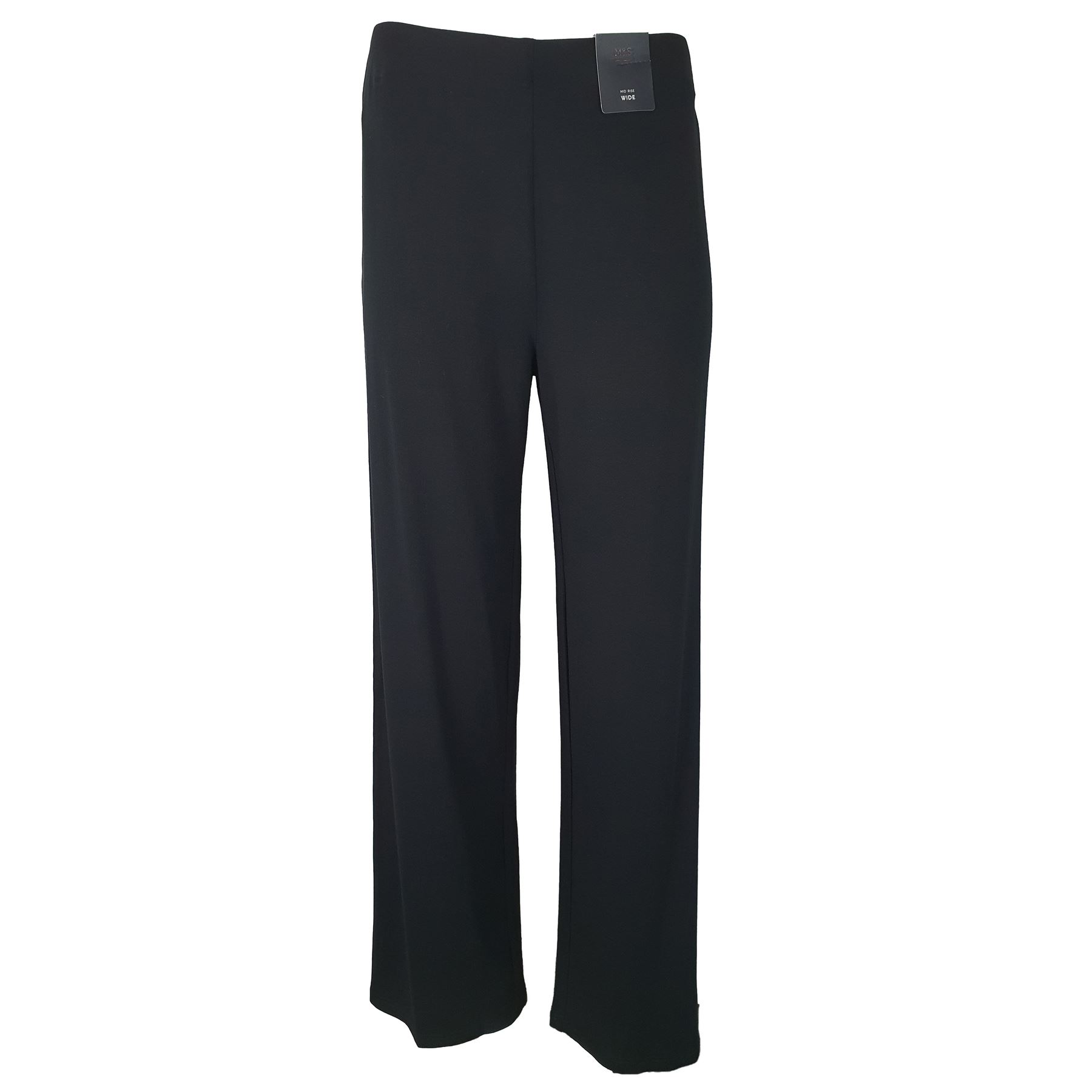 ex M/&S Marks /& Spencer Pleated Palazzo Wide Leg Cobalt Blue Trousers