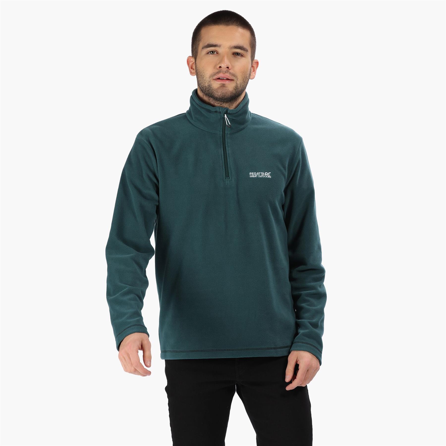 Regatta Men/'s Raden Half Zip Hooded Fleece Blue