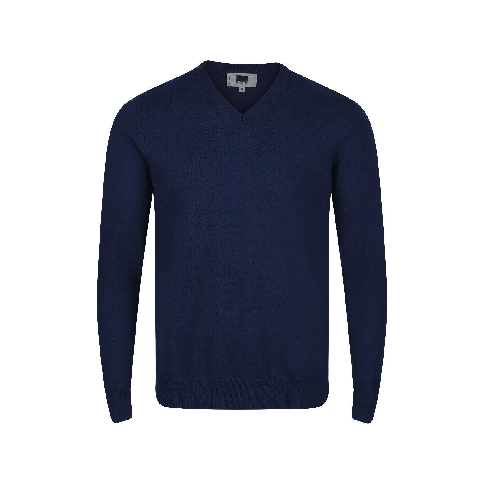 M&S Men's VNeck Jumpers Pure Cotton Brand New Multiple Colours Available eBay