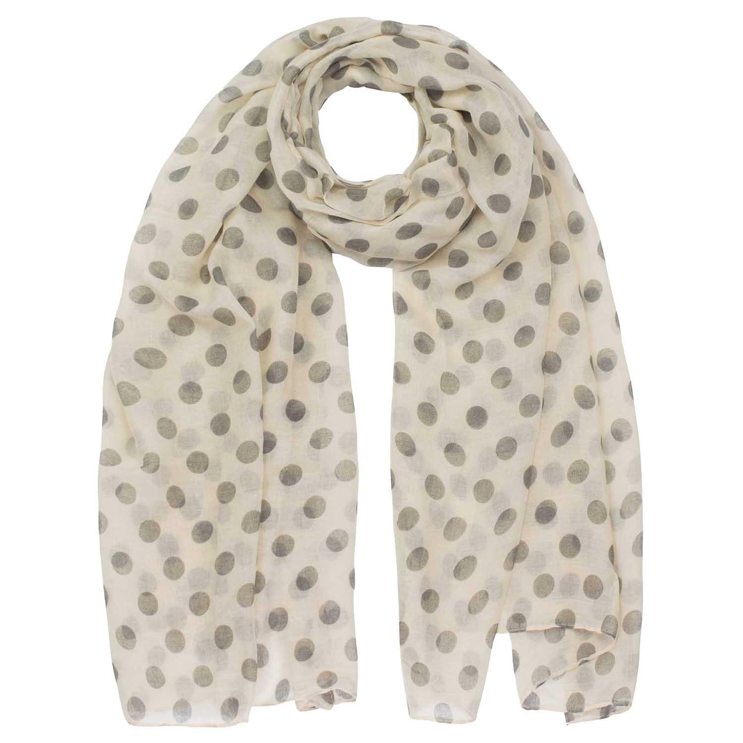 Polka Dot Scarf, Oversized Viscose Scarves Shawl for Women - Picture 3 of 29