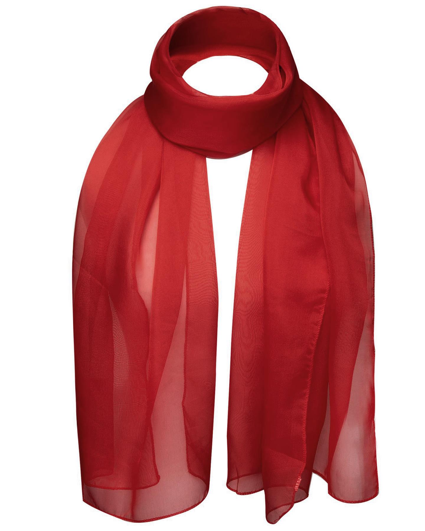 Premium Plain Chiffon Neck Scarf Lightweight Sheer Wrap Shawl Wedding Party - Picture 12 of 39