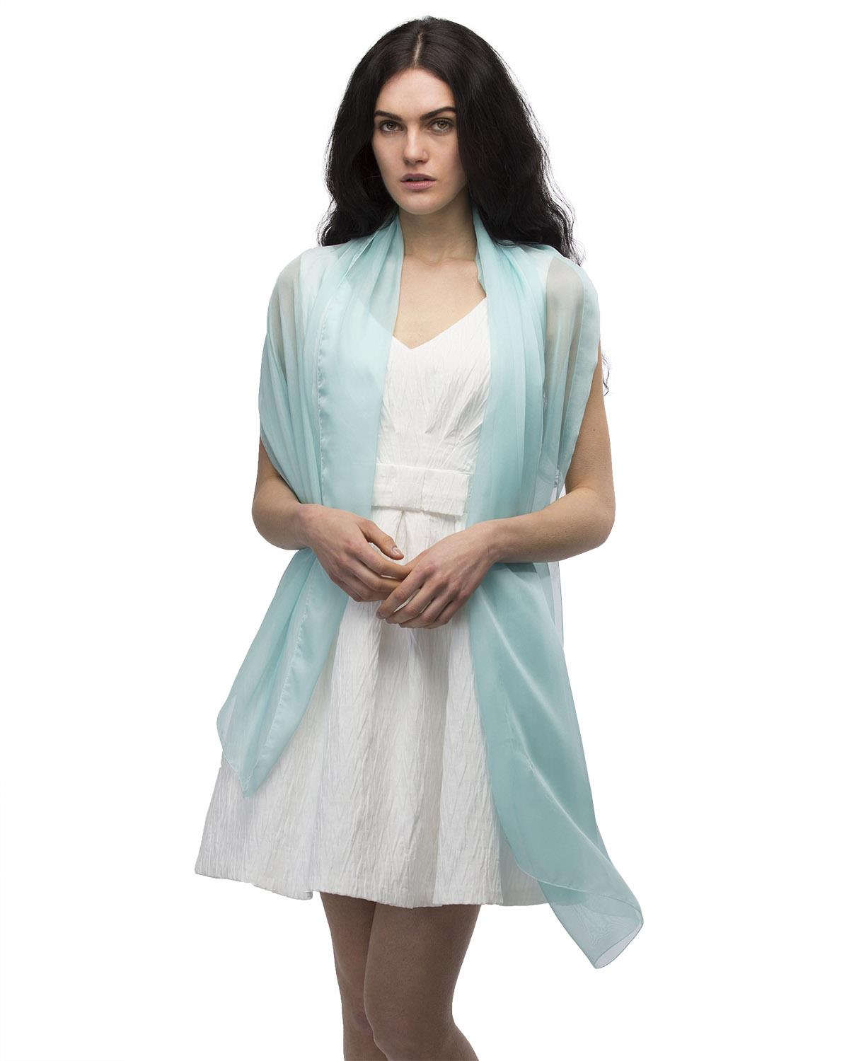 PREMIUM PLAIN CHIFFON SHAWL Sheer Oversized Wedding Bridesmaids Scarf Beach Wrap - Picture 6 of 48