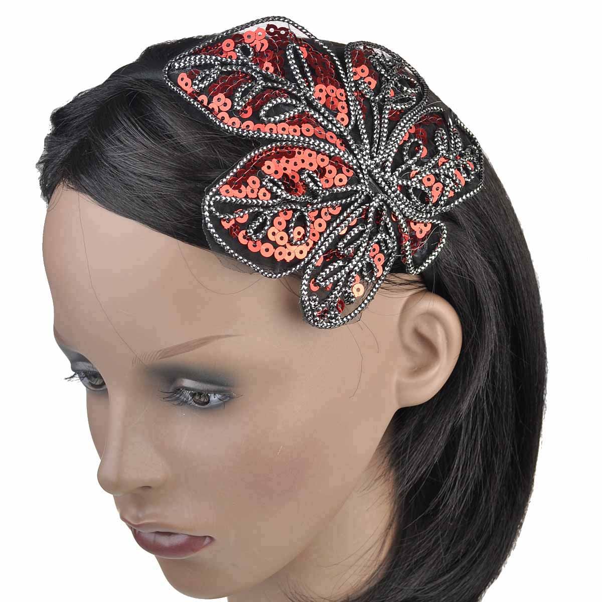 Cloud9basic Stunning Leaf Spangle Headband Alice band, Shiny Hairband