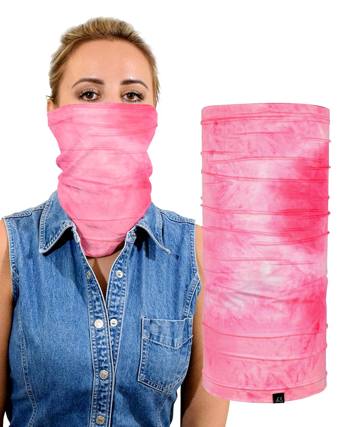 Tie Dye Soft Multifunctional Neck Warmer Gaiter Headwear Snood Winter Sports - Picture 14 of 17