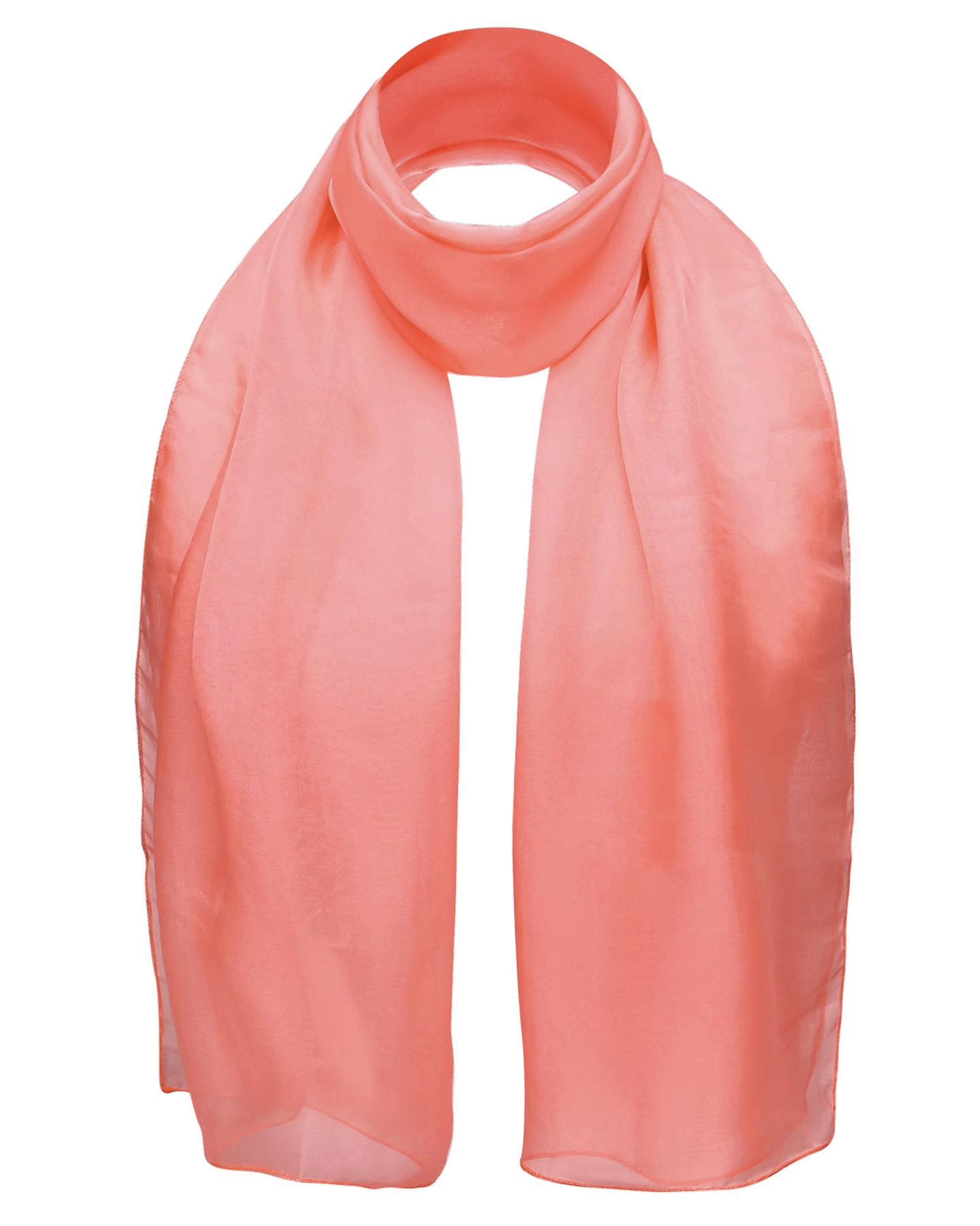 Premium Plain Chiffon Neck Scarf Lightweight Sheer Wrap Shawl Wedding Party - Picture 10 of 39