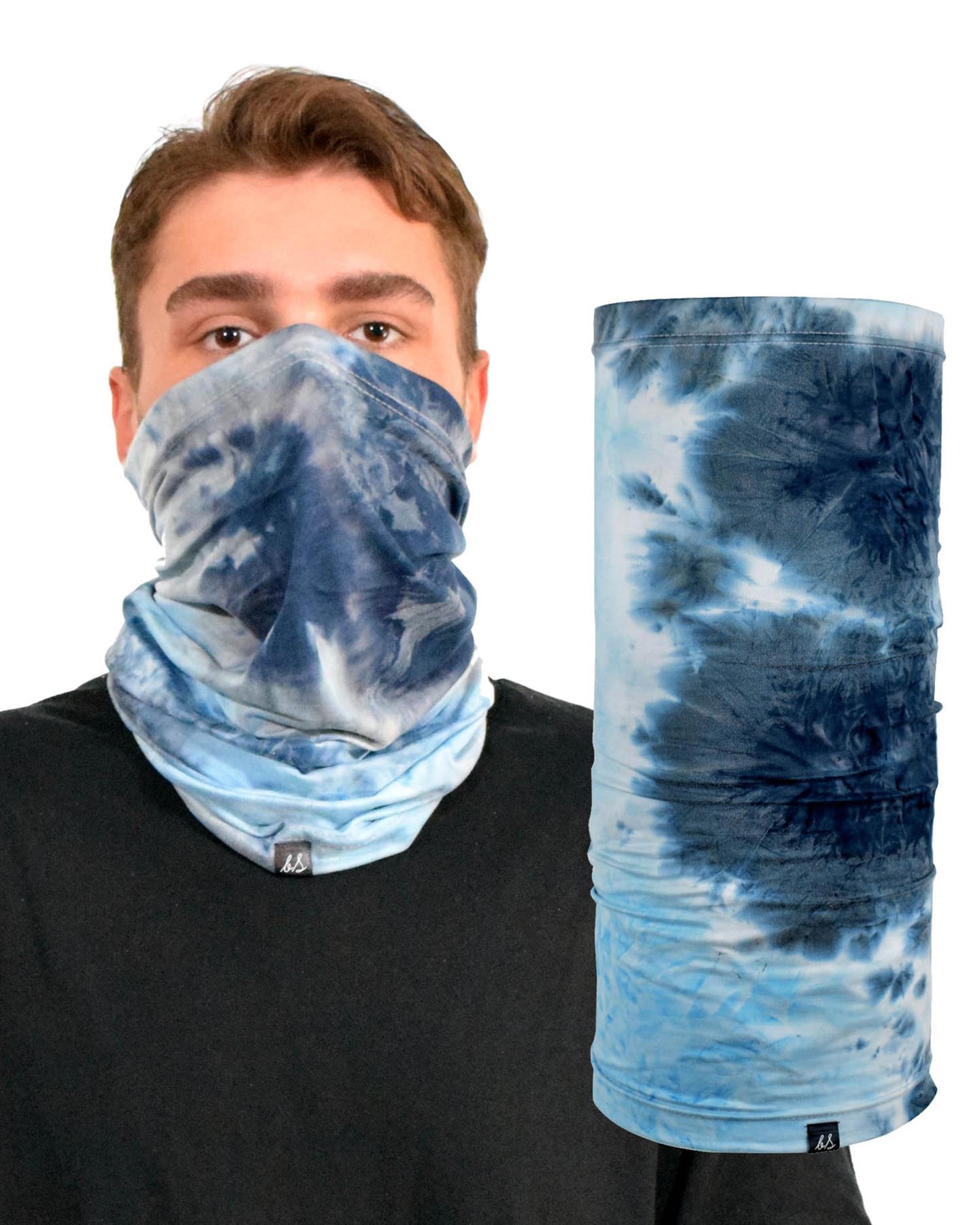 Tie Dye Soft Multifunctional Neck Warmer Gaiter Headwear Snood Winter Sports - Picture 6 of 17