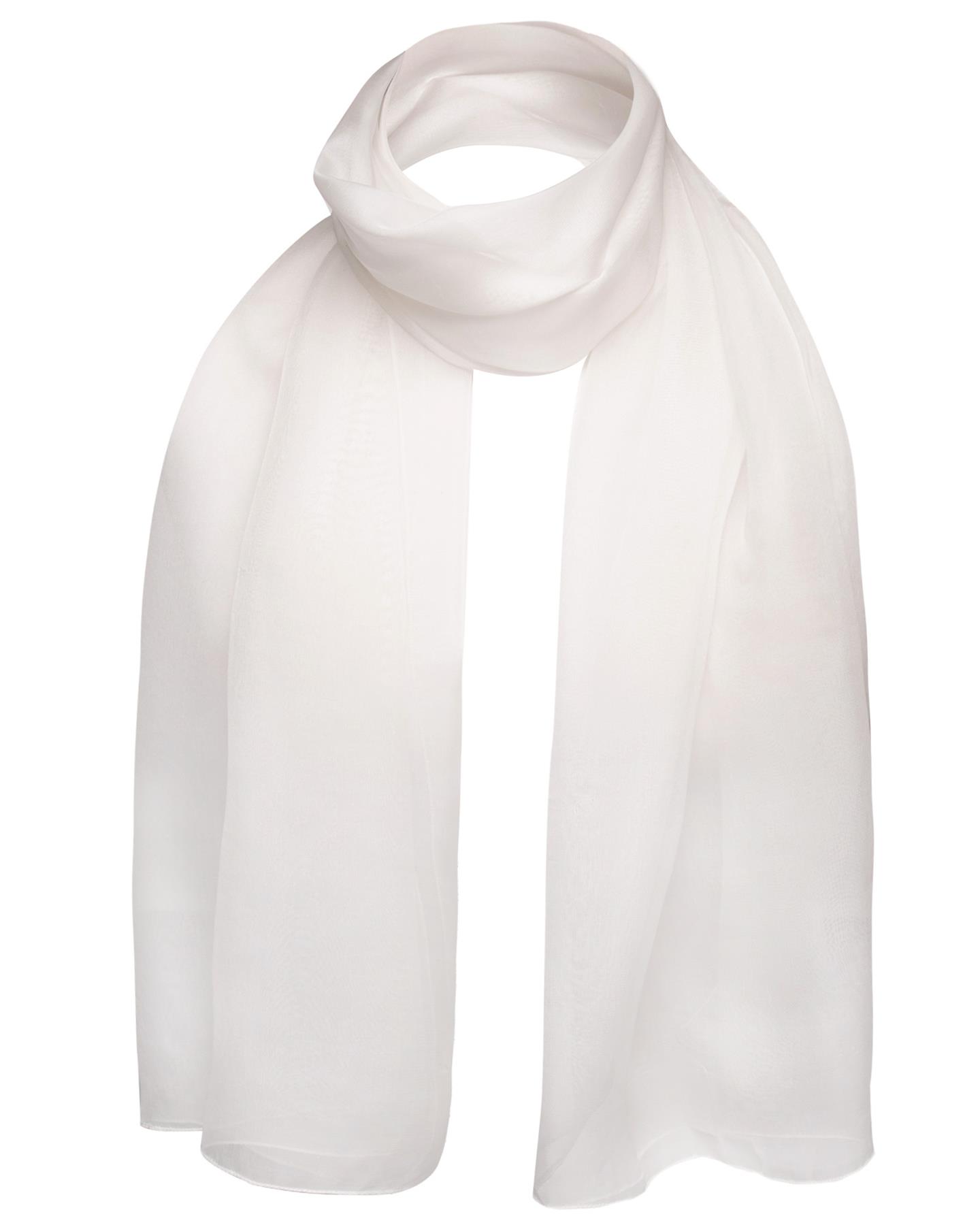 Premium Plain Chiffon Neck Scarf Lightweight Sheer Wrap Shawl Wedding Party - Picture 27 of 39
